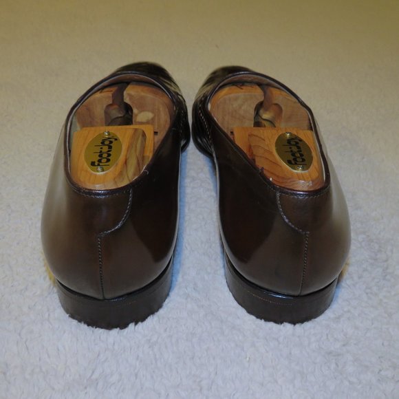 Mauri Brown Alligator Broguing Spectator Loafer Flats 9.5 M main image 9